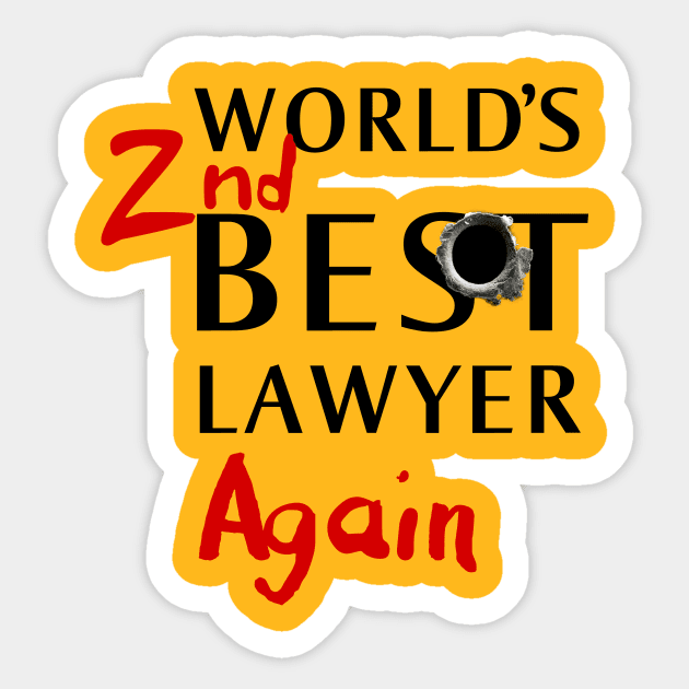 2nd Best Lawyer Sticker by IlanB